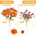 Hrobek Artificial Mums for Outdoors Planter Silk Fake Flower for Fall Decor | 12 Bunches,Orange Brown,UV Resistant,Look Real,Faux Dahlia Plants Outside for Front Door Porch,Patio,Yard,Home Decoration Hrobek Artificial Mums for Outdoors Planter Silk Fake Flower for Fall Decor | 12 Bunches,Orange Brown,UV Resistant,Look Real,Faux Dahlia Plants Outside for Front Door Porch,Patio,Yard,Home Decoration