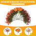 Hrobek Artificial Mums for Outdoors Planter Silk Fake Flower for Fall Decor | 12 Bunches,Orange Brown,UV Resistant,Look Real,Faux Dahlia Plants Outside for Front Door Porch,Patio,Yard,Home Decoration Hrobek Artificial Mums for Outdoors Planter Silk Fake Flower for Fall Decor | 12 Bunches,Orange Brown,UV Resistant,Look Real,Faux Dahlia Plants Outside for Front Door Porch,Patio,Yard,Home Decoration