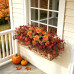 Hrobek Artificial Mums for Outdoors Planter Silk Fake Flower for Fall Decor | 12 Bunches,Orange Brown,UV Resistant,Look Real,Faux Dahlia Plants Outside for Front Door Porch,Patio,Yard,Home Decoration Hrobek Artificial Mums for Outdoors Planter Silk Fake Flower for Fall Decor | 12 Bunches,Orange Brown,UV Resistant,Look Real,Faux Dahlia Plants Outside for Front Door Porch,Patio,Yard,Home Decoration