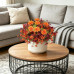 Hrobek Artificial Mums for Outdoors Planter Silk Fake Flower for Fall Decor | 12 Bunches,Orange Brown,UV Resistant,Look Real,Faux Dahlia Plants Outside for Front Door Porch,Patio,Yard,Home Decoration Hrobek Artificial Mums for Outdoors Planter Silk Fake Flower for Fall Decor | 12 Bunches,Orange Brown,UV Resistant,Look Real,Faux Dahlia Plants Outside for Front Door Porch,Patio,Yard,Home Decoration